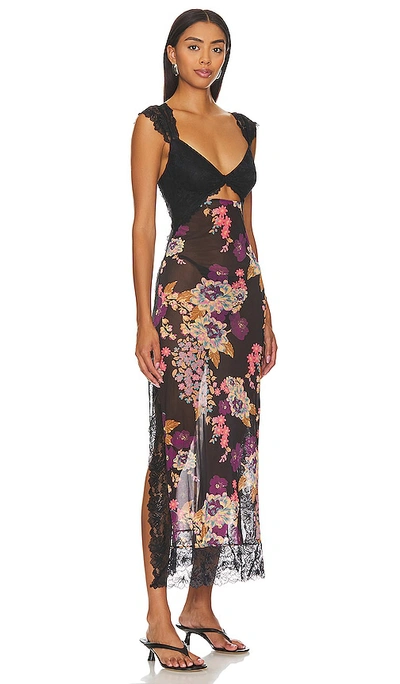 Shop Free People X Intimately Fp Suddenly Fine Maxi Slip In Black