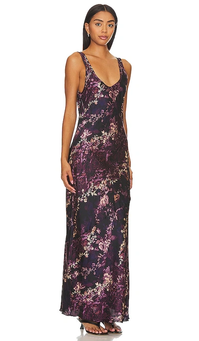 Free People Worth The Wait Floral Maxi Dress In Purple