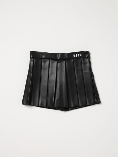 Shop Msgm Skirt  Kids Kids Color Black