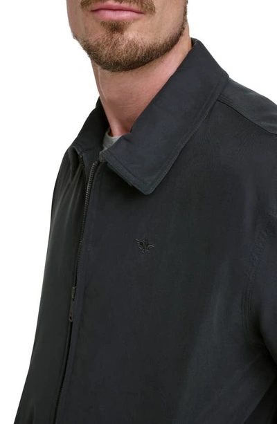 Dockers Mens Water Resistant Midweight Bomber Jacket In Black