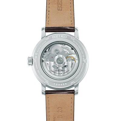 Pre-owned Seiko Presage Sarx067 Brown Mechanical Automatic Leather Men's Watch In Box