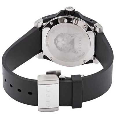 Pre-owned Gucci Ya136320 Men's Dive Black Quartz Watch