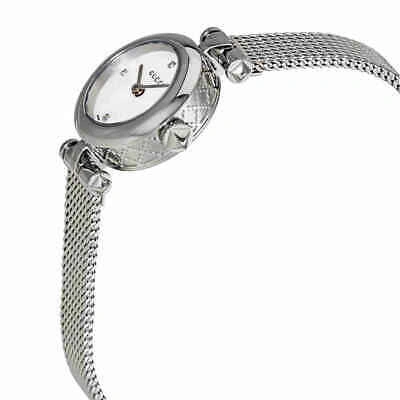 Pre-owned Gucci Diamantissima Stainless Steel Ladies Watch Ya141512