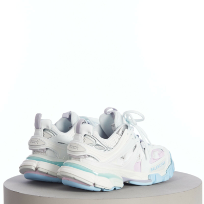 Pre-owned Balenciaga 995$ Women's Track Sneaker - White And Pastel Mesh And Nylon