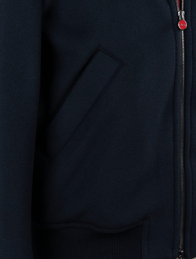 Pre-owned Kiton Coat Virgin Wool And Cashmere Size 38 Us 48 Eu Kcx44 In Blue