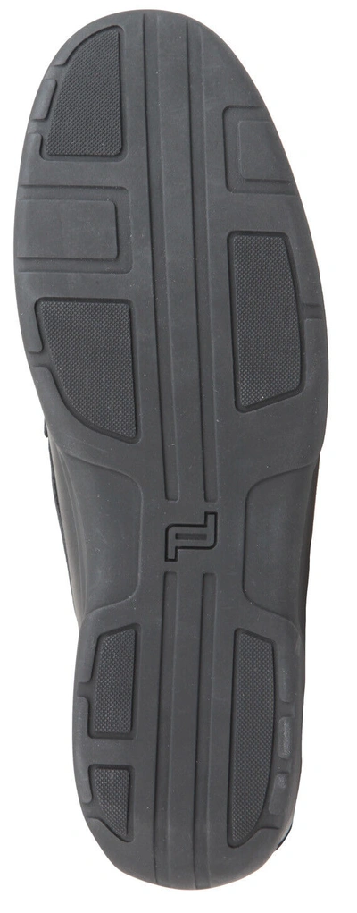 Pre-owned Porsche Design Men's Leather Shoes Moccasins Black Size Eur 45 Uk 10.5 Us 11.5