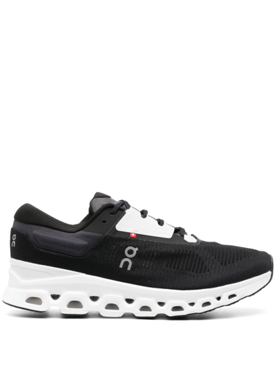 Shop On Running Cloudstratus 3 Running Sneakers - Men's - Rubber/recycled Polyester In Black
