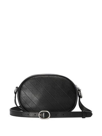 Shop Gucci Mini Blondie Crossbody Bag In Black