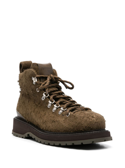 Buttero Canalone Pedula-style Leather Boots In Grün
