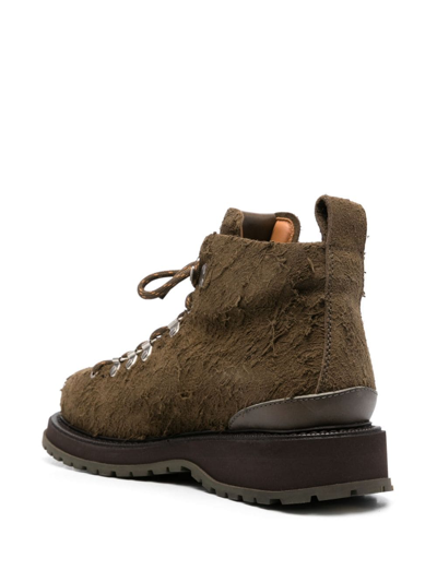 Buttero Canalone Pedula-style Leather Boots In Grün