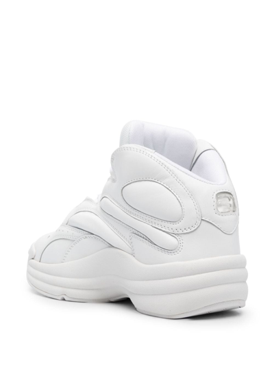 Shop Alexander Wang Hoop High-top Sneakers In Weiss