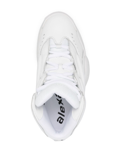 Shop Alexander Wang Hoop High-top Sneakers In Weiss