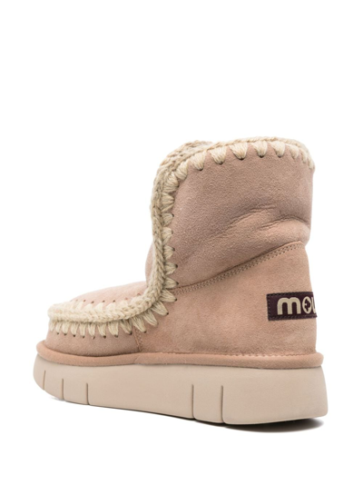 Mou Eskimo Suede Boots In Rosa