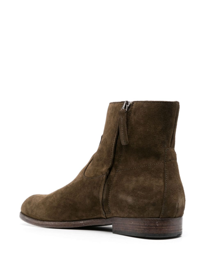 Buttero Floyd Suede Ankle Boots In Grün