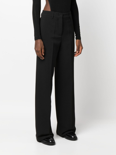 Shop Blanca Vita Primula Wide-leg Trousers In Schwarz