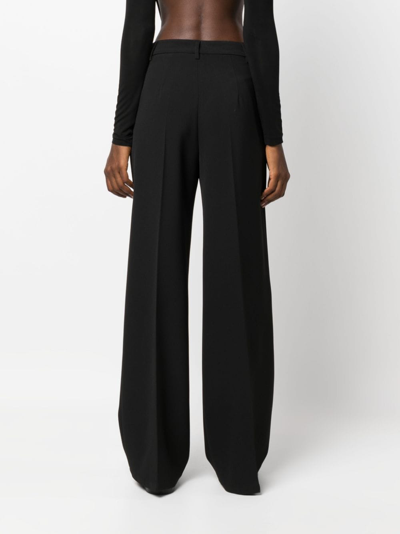 Shop Blanca Vita Primula Wide-leg Trousers In Schwarz