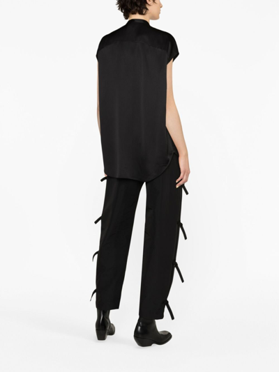 Alexander Mcqueen Hemd Aus Seidengemisch In Black