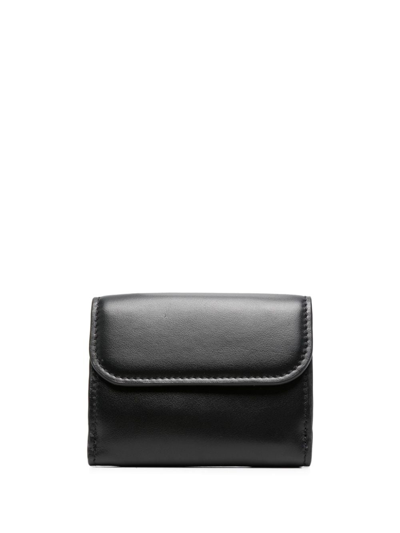 Chloé Mini Sense Leather Wallet In Schwarz