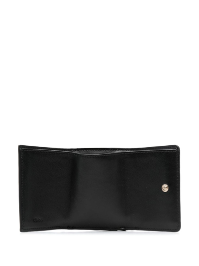 Shop Chloé Mini Sense Leather Wallet In Schwarz