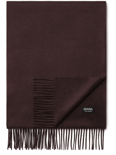Shop Zegna Oasi Cashmere Scarf In Red