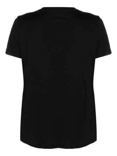 Shop Dkny Stud-embellished Short-sleeve T-shirt In Schwarz