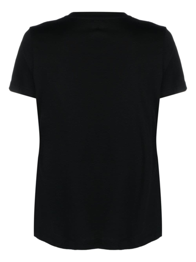 Dkny Stud-embellished Short-sleeve T-shirt In Schwarz