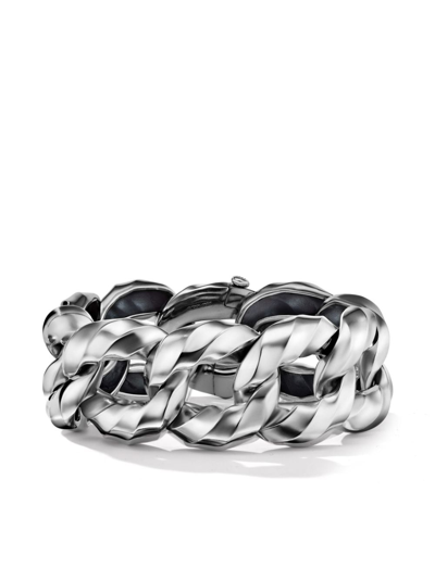 Shop David Yurman Sterling Silver Cable Edge Curb Chain Bracelet