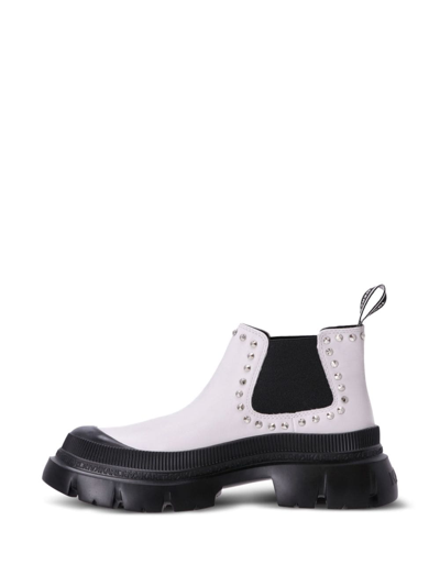 Shop Karl Lagerfeld Trekka Max Studded Boots In Schwarz