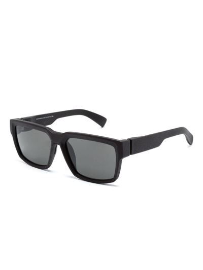 Mykita Musk Sonnenbrille Mit Eckigem Gestell In Black