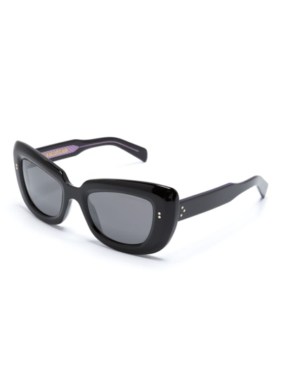 Cutler And Gross 9797 Cat-eye-sonnenbrille In Black