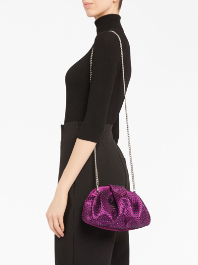 Shop Giuseppe Zanotti Amandhe Clutch Bag In Purple
