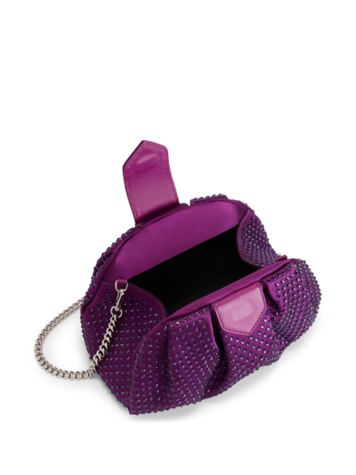 Shop Giuseppe Zanotti Amandhe Clutch Bag In Purple