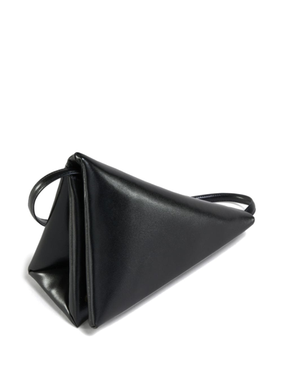 Shop Marni Prisma Triangle Shoulder Bag In Schwarz