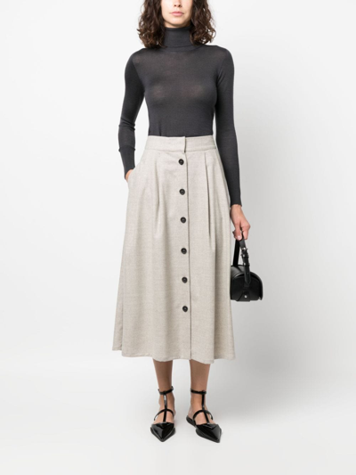 Lorena Antoniazzi Crystal-embellished Star-logo Jumper In Grau