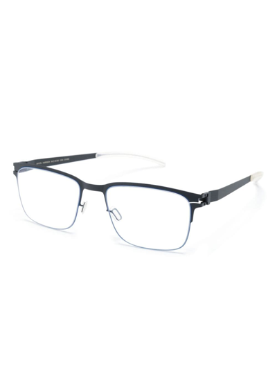 Mykita Brille Mit Eckigem Gestell In Blue