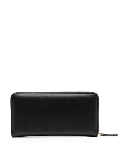 TWINSET LOGO-PLAQUE FAUX-LEATHER WALLET 