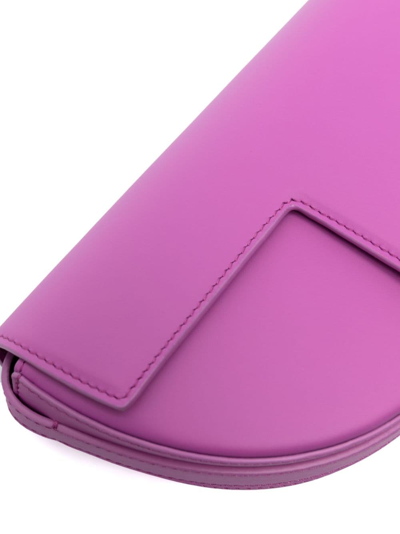Patou Le Petit  Leather Shoulder Bag In Violett