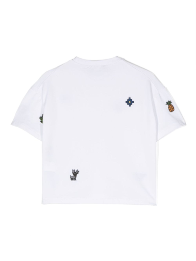 Shop Dsquared2 Embroidered Short-sleeve T-shirt In White
