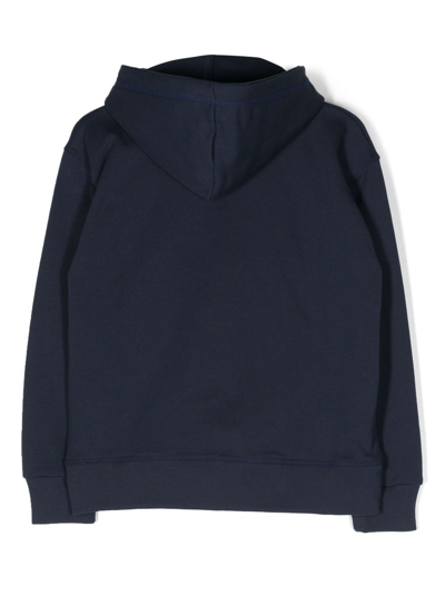 Shop Dsquared2 Logo-patch Hoodie In Blue