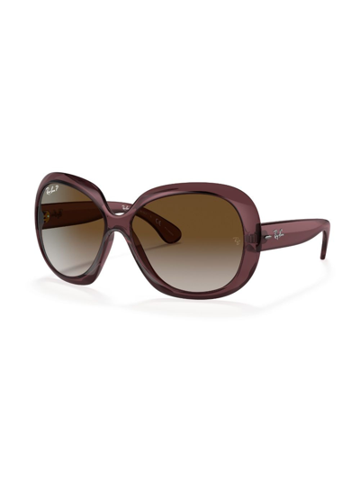 Shop Ray Ban Jackie Ohh Ii Tinted Sunglasses In Braun