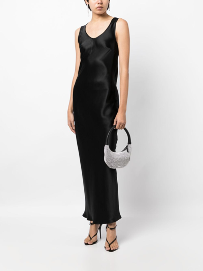 Shop Gilda & Pearl Aria Silk Maxi Dress In Black