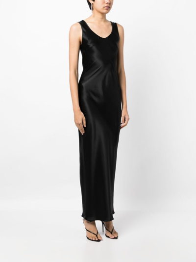Shop Gilda & Pearl Aria Silk Maxi Dress In Black