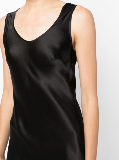 Gilda & Pearl Maxikleid Aus Seide In Black