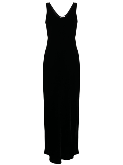 Shop Gilda & Pearl Phaedra Velvet Maxi Dress In Black