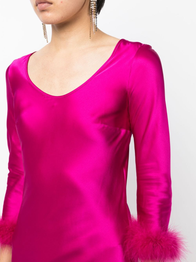 Shop Gilda & Pearl Anoushka Silk Maxi Dress In Pink