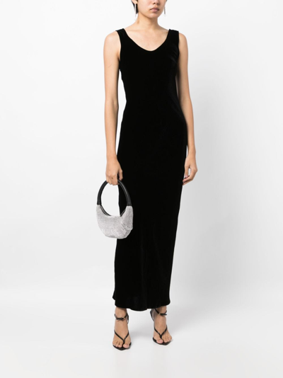 Shop Gilda & Pearl Phaedra Velvet Maxi Dress In Black