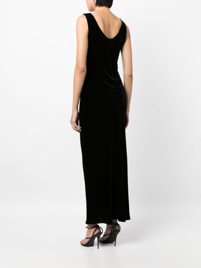 Gilda & Pearl Maxikleid Aus Seide In Black