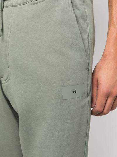 Shop Y-3 Drawstring Organic Cotton Track Pants In Grün