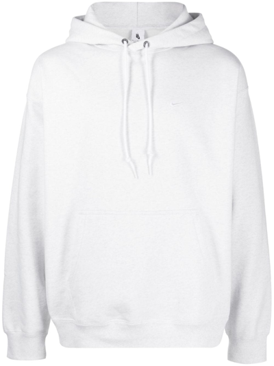 Nike Men's Solo Swoosh Fleece Pullover Hoodie In Grau