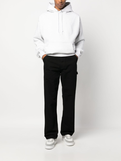 Nike Men's Solo Swoosh Fleece Pullover Hoodie In Grau
